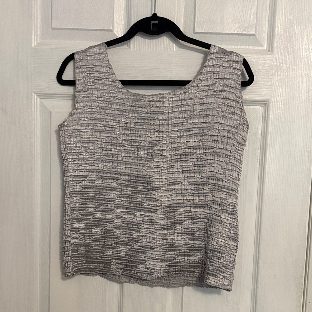 Adition Elle Elegant Gray Women's Top
